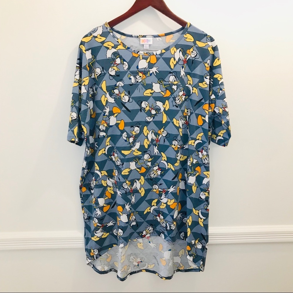 Lularoe Disney Irma T-Shirt Donald Duck Large tee top tunic